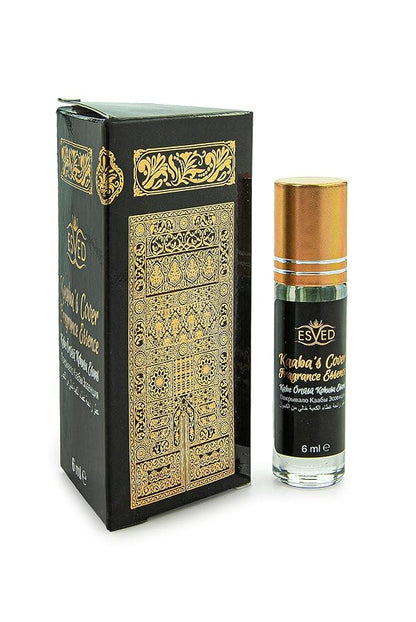ihvan online, 6 Pack 36 mL - 1.21 Oz Roll On Perfumes Oils, Non Alcoholic Musk Perfume, Arabic Scents, Soft Perfumery Pill for Body, Long Lasting Fragrance for Women & Men, Kaaba Cover