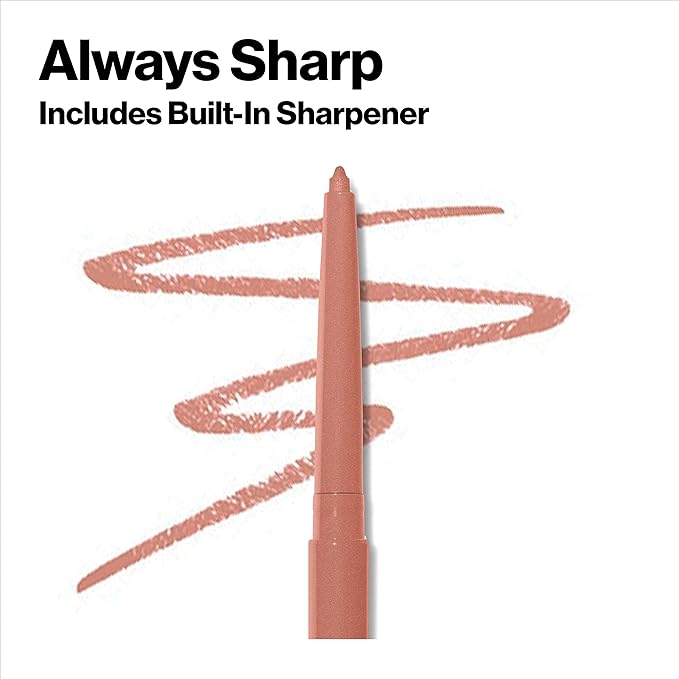REVLON Lip Liner, Colorstay Lip Makeup with Built-in-Sharpener, Lip 01 oz
