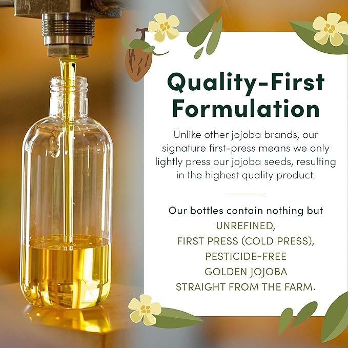 Jojoba Oil - 100% Pure, Unrefined