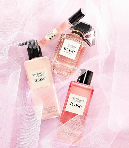 Victoria's Secret Fragrance Lotion, Tease Body Lotion for Women, Notes of White Gardenia, Anjou Pear, Black Vanilla, Tease Collection (8.4 oz)