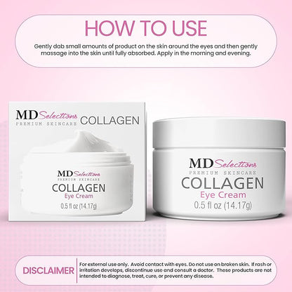 Eye Lift Cream | Eye Cream | Anti-Aging Collagen Eye Cream for Wrinkles, Under Eyes Treatment for Men and Women, 0.5 Fl Oz