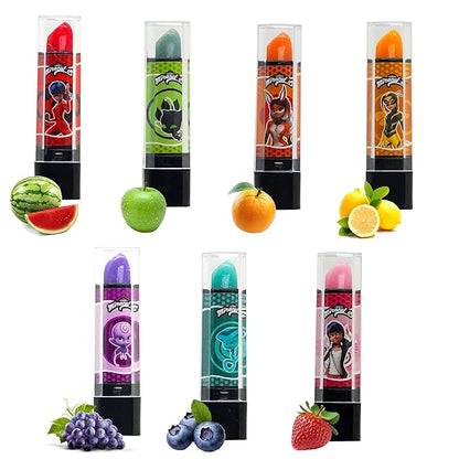 Miraculous Ladybug Cosmetic Lipstick Set - 7 Fruit