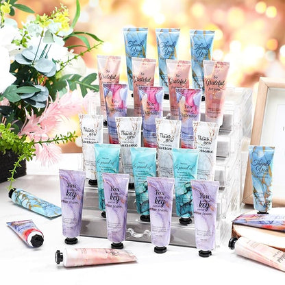 36pcs Mini Body Lotion Bulk Employee Appreciation Gifts in Bulk Mother's Day Travel Size Body Lotion Thank You Inspirational Gifts for Coworker Employees Team Women Moisturizing Staff