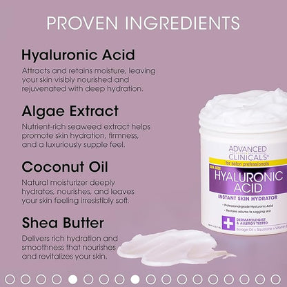 Advanced Clinicals Retinol Cream + Hyaluronic Aging