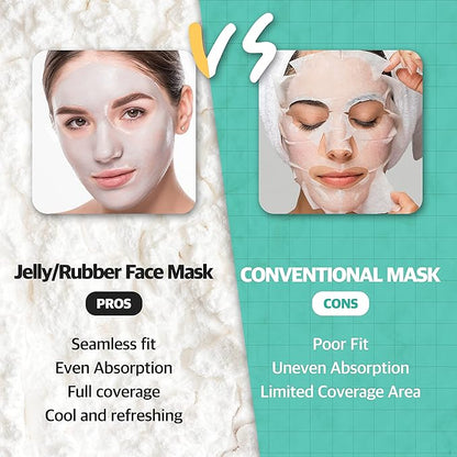 Soothing Modeling Mask - Cooling Peel off Jelly Mask Powder Pack - 2.2 lbs - Face mask skin care for Soothing and Pore Management - Korean Skin Care Set - Modeling pack (Vitamin C)