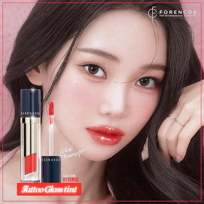 Tattoo Glass Lip Gloss Tint, Korean Glossy Tint/Stain, Glass