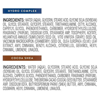Suave Lotion Variety Pack – Advanced Therapy Hydro Complex & Nourishing Lotion Cocoa Shea, Moisture-Rich Body Lotion for Extremely Dry Skin, 3 Oz Ea (2 Piece Set)