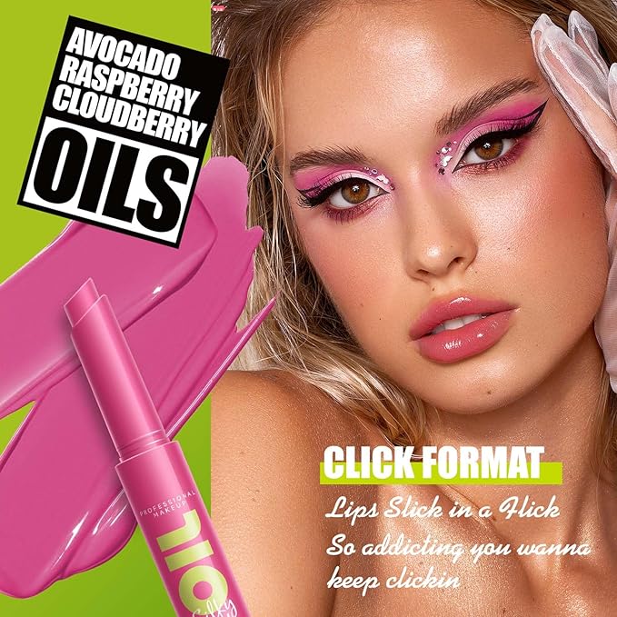 Red Lip Gloss Stick Moisturizing Lip Makeup Lip Plumper Gloss Lightweight Buildable Vegan Lipbalm Plumping Lipgloss For Women Girls Long-Lasting Dry Lip Care, 03#