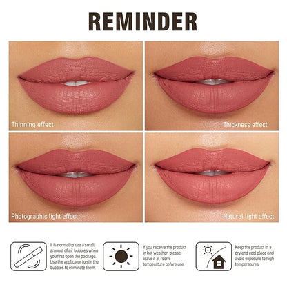 MAKI YIKA Red Lipstick for Women, Red Pink Lipstick
