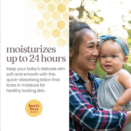 Burt's Bees Baby Ultra Gentle Lotion with Aloe for Sensitive Skin, Pediatrician Tested, 99.0% Natural Origin, 6 Ounces
