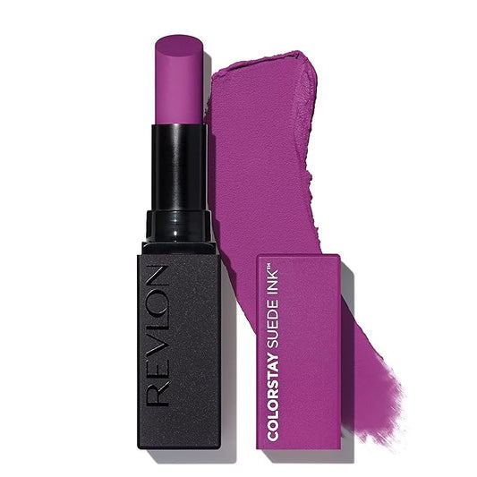 REVLON Lipstick, ColorStay Suede Ink, Built-in Primer, Infused Lipstick, 09 oz