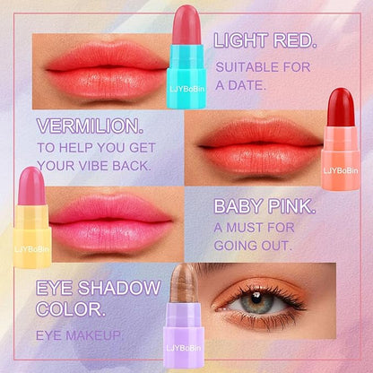 16PCS Mini Lipstick Set,Multi Colored Ultra Matte Color Changing