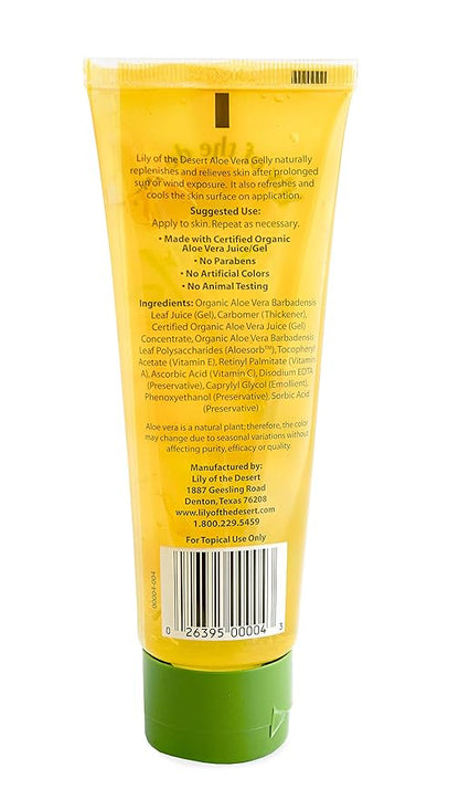 Aloe Vera Gelly Lily Of The Desert 4 oz Gel