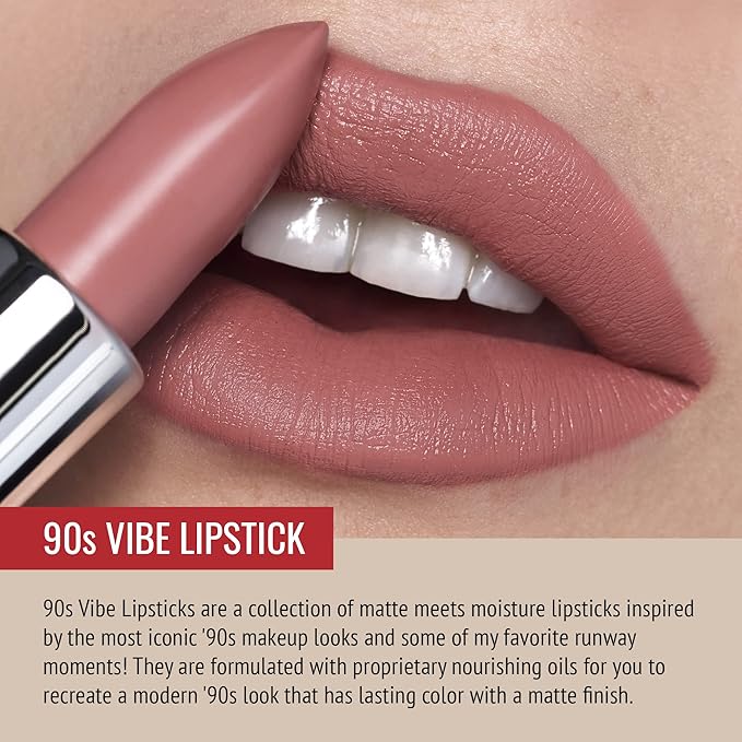 Runway Rogue 90s Vibe Lipstick, Moisturizing Matte Dusty-Pink Rogue