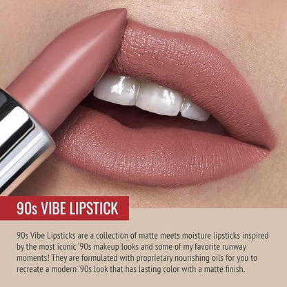 Runway Rogue 90s Vibe Lipstick, Moisturizing Matte Dusty-Pink Rogue