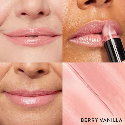 LAURA GELLER NEW YORK Italian Marble Sheer Lipstick - Berry Vanilla - Hydrating & Lightweight - Vitamin E & Caster Seed Oil - Cream Finish