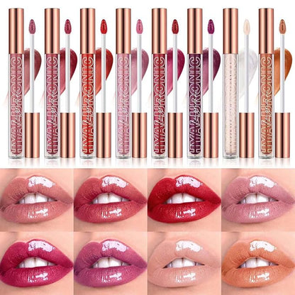 Rose Red Lip Gloss Lip Plumper Gloss Tinted Glitter Lipgloss Lip Oil Teens Moisturizing Lipstick Lip Balm High Shine And Vegan Plumping Lip Gloss For Women Girls Long-Lasting Dry Lip Care (08)