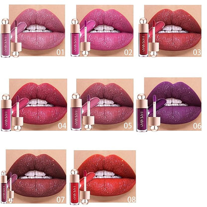 Shimmer Lip Gloss,Shine Liquid Lipstick Glossy Shimmer Finish, Glitter Sparkly Smooth Primer Lip Tint,Moisturizing Matte Lip Glaze Fine Glitter Waterproof Non-Stick Cup for Girls Women(#06)