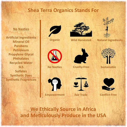 Shea Terra Organics Mama and Baby Collection | Bananas & Monkey Bread Baby Butter | Non Toxic All Natural Emollient with Baobab and Shea Butter for Cradle Cap, Rashes, Diaper Area and Dry Skin – 6oz
