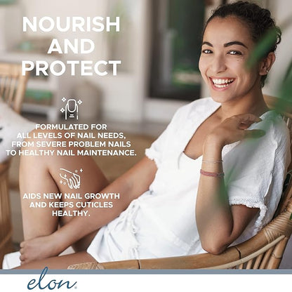 Elon Lanolin-Rich Nail Strengthener,Conditions Nails & Protects Cuticles, Recommended by Dermatologists & Podiatrists 2 Pack (7.5g jar)