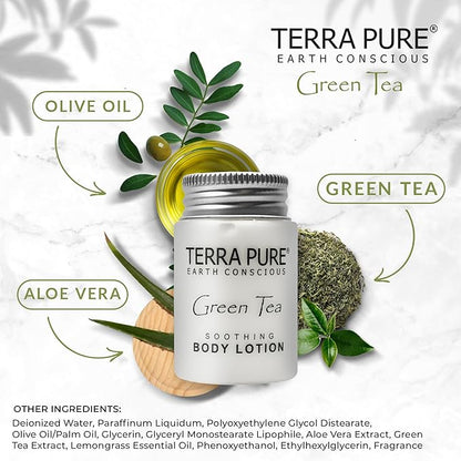 Terra Pure Body Lotion, Travel Size Hotel Amenities, 1 oz (Case of 300)