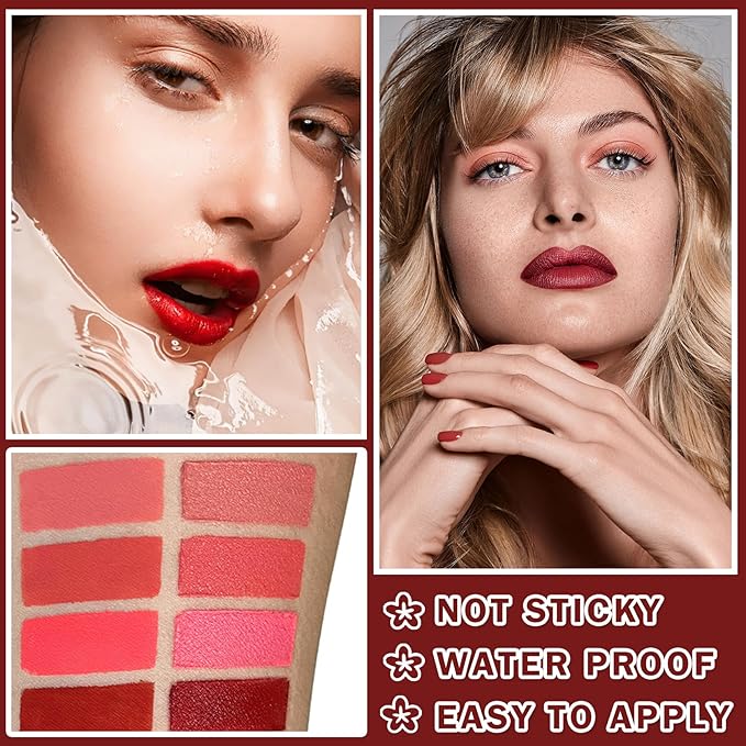 CAHIUYOA 2 In 1 Liquid Lipstick and Matte Beige
