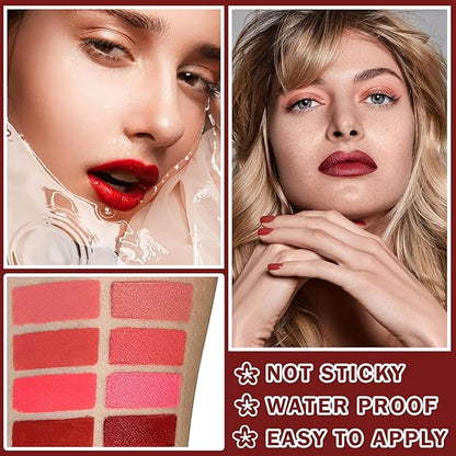 CAHIUYOA 2 In 1 Liquid Lipstick and Matte Beige