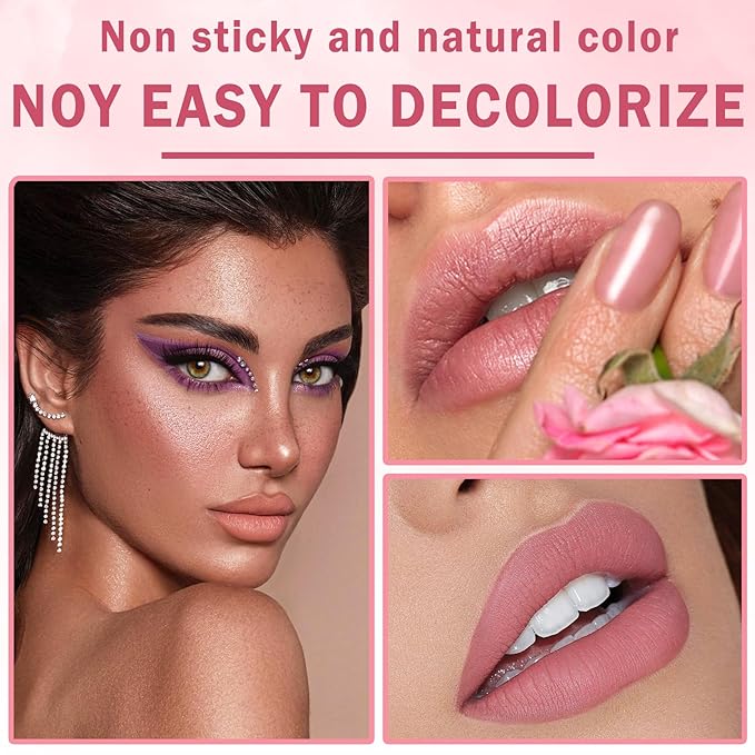 AWCCXMYM 3Pcs Matte Lipstick Nude Lip Stick Velvet Lip Stain Lightweight Long Lasting Waterproof Non-Stick Cup Not Fade Lip Gloss Set Makeup For Women