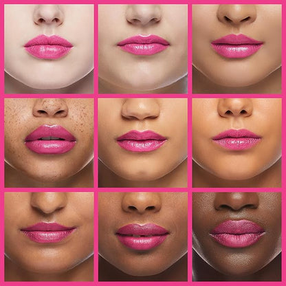 Physicians Formula Rosé Kiss All Day Glossy Lipstick LIp Color Makeup, Red, She's a Wild Rose | Dermatologist Tested, Clinicially Tested