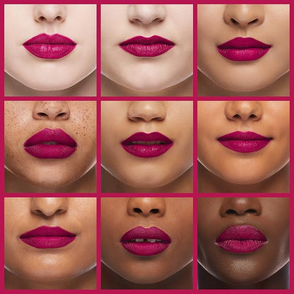 ILIA - Color Block Lipstick | Non-Toxic, Vegan, Cruelty-Free, Hydrating + Long Lasting, No Budge Color with Full Coverage (Knockout (Bold Magenta With Cool Undertones), 0.14 oz | 4 g)