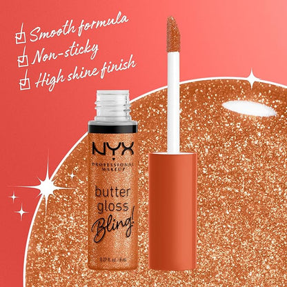 NYX PROFESSIONAL MAKEUP Butter Gloss Bling Lip Gloss,