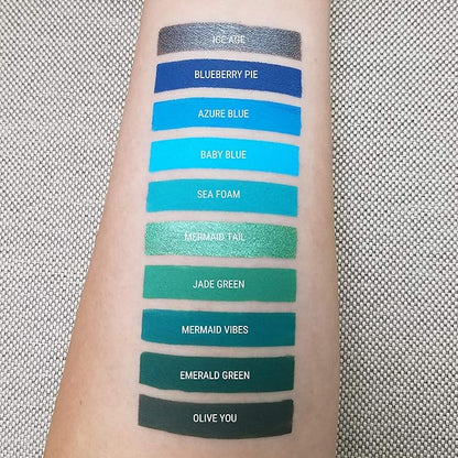 Aromi Azure Blue Matte Liquid Lipstick, Bright Blue Lip Color, Vegan, Cruelty-free, Long-lasting, Waterproof Lipstick, Handmade (Azure Blue)