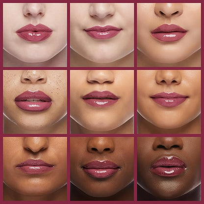 Physicians Formula Rosé Kiss All Day Glossy Lipstick Lip Color Makeup, Red Xoxo | Dermatologist Tested, Clinicially Tested