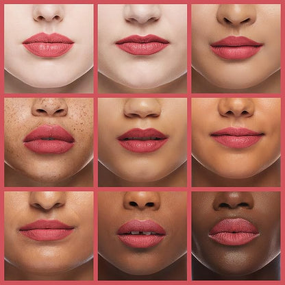 Palladio Herbal Lipstick, Surely Pink, Rich Pigmented and Creamy Lipstick, Infused with Aloe Vera, Chamomile & Ginseng, Prevents Lips from Drying, Combats Fine Lines, Long Lasting Lipstick