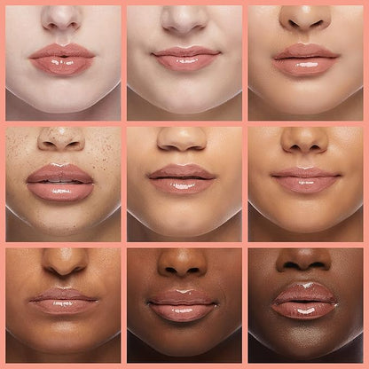Plumping Lip Oil, Long Lasting Hydrating Lip Gloss Tinted Balm Non-sticky Revitalizing, Tinting Care Oil for Dry Lip (PINK)