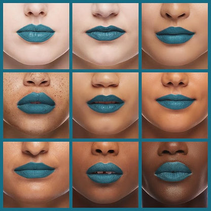 Mynena Teal Blue Long-Lasting Matte Liquid Lipstick | Intense Color, Smudge-Proof & Waterproof | Comfortable, Hydrating Shea Butter | Vegan & Cruelty-Free | Ivy