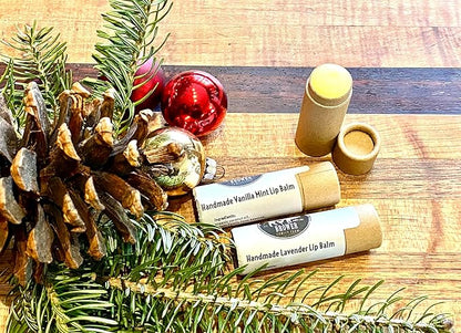 GreenWay 0.15oz / 4.25g Kraft Paperboard Lip Balm Tubes with Lids - 12 Pack Lip Gloss Tubes Refillable DIY Cosmetic Containers – Extra Thick Push-Up Bottom Lip Balm Containers - White