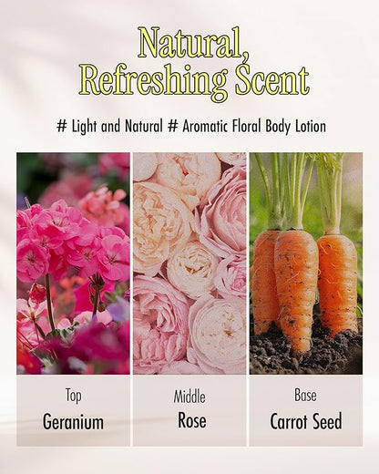 Atocovery Mud Refresh Body Lotion - Ultimate Hydration Itchness Relief Boryeong Mud Body Moisturizer - Mild & Gentle Ingredients for Sensitive Skin - Geranium & Rose Scent, 10.58 oz.