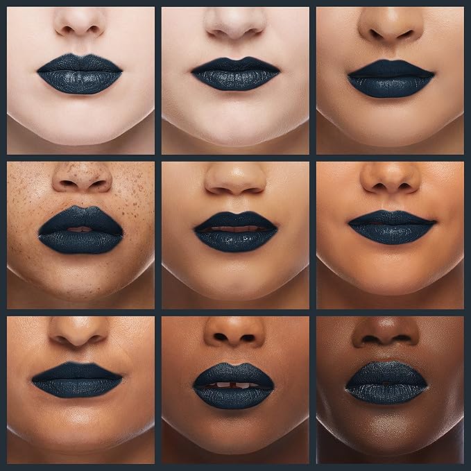 Mynena Black Long-Lasting Matte Liquid Lipstick | Intense Color, Smudge-Proof & Waterproof | Comfortable, Hydrating Shea Butter | Vegan & Cruelty-Free| Linda