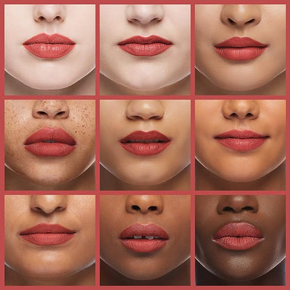 Palladio Herbal Lipstick, Rich Pigmented and Creamy Lipstick, Infused with Aloe Vera, Chamomile & Ginseng, Prevents Lips from Drying, Combats Fine Lines, Long Lasting Lipstick, Pure Red