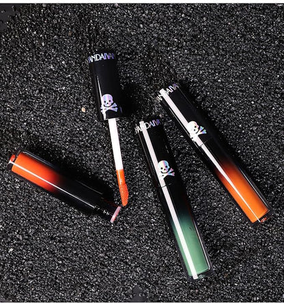 4PCS Halloween Matte Liquid Lipstick Lip Kit,24 Hour Long
