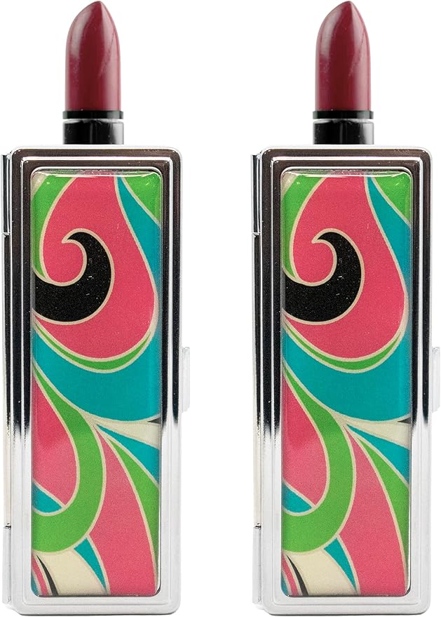 Stephanie Imports Set of 2 Rectangular Vintage Lipstick Rectangular