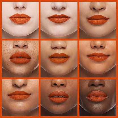 Palladio Herbal Lipstick, Rich Pigmented and Creamy Lipstick, Infused with Aloe Vera, Chamomile & Ginseng, Prevents Lips from Drying, Combats Fine Lines, Long Lasting Lipstick, Golden Orange